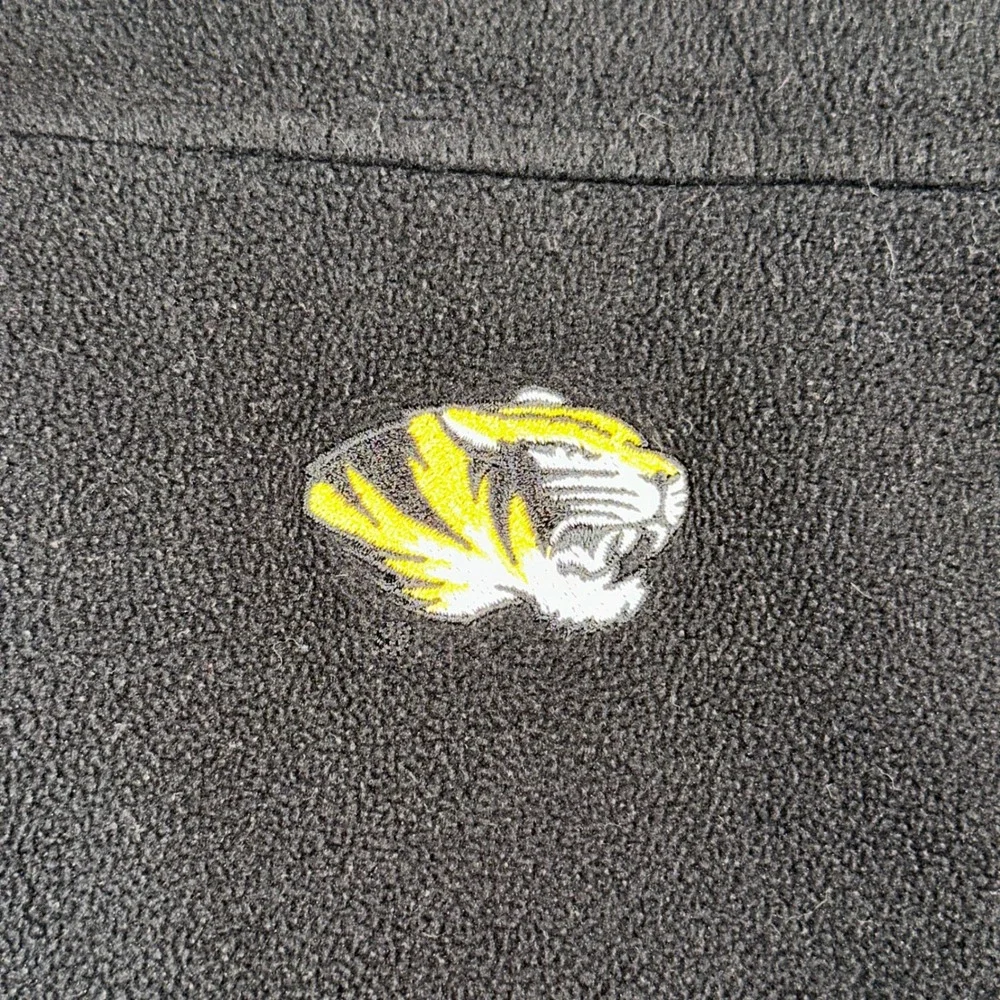 Columbia Mizzou Tigers Fleece Jacket Womens Black Gold Full Zip Missouri Small